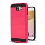 Wholesale Samsung Galaxy On7 (2016), Galaxy J7 Prime (2016) Armor Hybrid Case (Hot Pink)